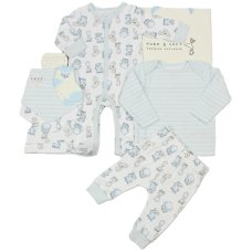 M15873: Baby Boys Jungle 8 Piece Mesh Bag Gift set (0-6 Months)